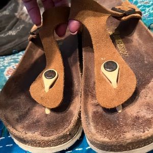 Birkenstock tan coloured suede sandals. Size EU40